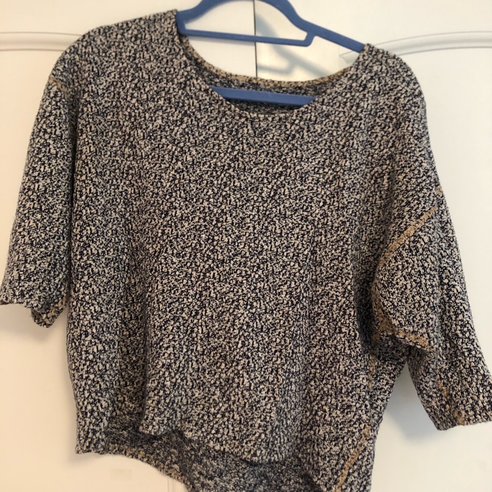 American Apparel OS Marled Sweater Drop Shoulder